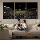 Framed Texas Tech Red Raiders Stadium Canvas, Texas Tech Red