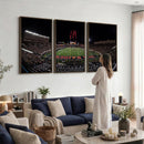 Framed Texas Tech Red Raiders Stadium Canvas, Texas Tech Red