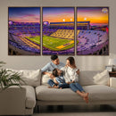 The Louisiana State University Tigers Football Team Print - by MyGreatCanvas | Canvas Wall Art Prints | Photo Prints & Wall Decor