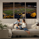West Virginia Uni Mountaineers Football Team Print - Milan