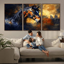 Abstract Horse Art Print - Abstract Canvas Wall Art |