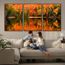 Forest Reflection Art | Autumn Forest Reflection Wall Art | by MyGreatCanvas | Canvas Wall Art Prints | Photo Prints & Wall Decor