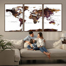 World Map Canvas Print – Detailed Map of the World Wall Art by MyGreatCanvas | Canvas Wall Art Prints | Photo Prints & Wall Decor