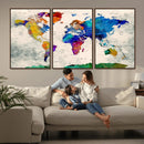 World Map Canvas Print – Framed Travel Map Wall Art for by MyGreatCanvas | Canvas Wall Art Prints | Photo Prints & Wall Decor