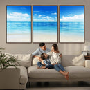 Beach Scene Canvas Wall Art Print – Tranquil Ocean Horizon by MyGreatCanvas | Canvas Wall Art Prints | Photo Prints & Wall Decor