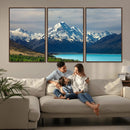 Mount Cook and Lake Pukaki Canvas Wall Art Print – Majestic by MyGreatCanvas | Canvas Wall Art Prints | Photo Prints & Wall Decor