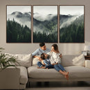 Misty Forest Canvas Print Wall Art Premium Canvas Print a