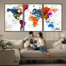 World Map Canvas Print – Framed Travel Map Wall Art for by MyGreatCanvas | Canvas Wall Art Prints | Photo Prints & Wall Decor