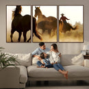 Horses and Cowboys Wall Art Canvas Print by MyGreatCanvas | Canvas Wall Art Prints | Photo Prints & Wall Decor