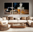 Extra Large Bourbon Wall Art – Whiskey Bar Theme Vintage by MyGreatCanvas | Canvas Wall Art Prints | Photo Prints & Wall Decor