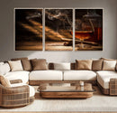 Whiskey and Cigar Wall Art Canvas Print by MyGreatCanvas | Canvas Wall Art Prints | Photo Prints & Wall Decor