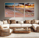 Sunset on Ocean Wall Art Canvas Print by MyGreatCanvas | Canvas Wall Art Prints | Photo Prints & Wall Decor