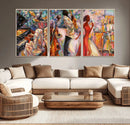 Abstract Afro American Jazz Canvas Wall Art | Music-Inspired by MyGreatCanvas | Canvas Wall Art Prints | Photo Prints & Wall Decor