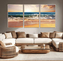 Serene Beach Path Canvas Art, Giclee Canvas Print with