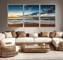 Ocean Beach Wall Art Canvas Print Sunset Artwork Print