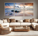 Serene Weather On The Beach Wall Art Canvas Print by MyGreatCanvas | Canvas Wall Art Prints | Photo Prints & Wall Decor