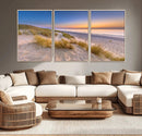 Sunrise On The Beach Wall Art Canvas Print