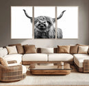 Fanny Scottish Highland Cow Cattle Art Print Farmhouse Wall