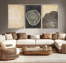 Tree Rings Canvas Wall Art Print – Minimalist Natural