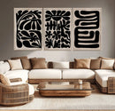 Canvas Print Wall Art Abstract Art Boho, Framed Boho Art