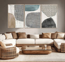 Canvas Print Wall Art Abstract Art Boho, Framed Boho Decor