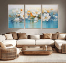 Abstract Flower Wall Art Canvas Print