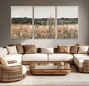 Abstract Wildflower Art Field Landscape Oil Painting Print,