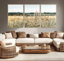 Wildflower Field Wall Art Canvas | Nature-Inspired Landscape