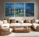 Vincent van Gogh Starry Night over the Rhone Abstract Wall