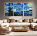 Vincent Van Gogh The Starry Night Abstract Wall Art Canvas