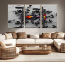 RedBull Formula 1 Canvas Wall Art Print