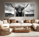Scottish Cow Wall Art Canvas Print | Longhorn Wall Art | by MyGreatCanvas | Canvas Wall Art Prints | Photo Prints & Wall Decor