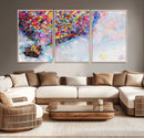 Don't Look Up Movie Canvas Wall Art - Vibrant Floating House