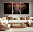 Wild Elephant Wall Art Canvas Print, Africa Savannah Wild by MyGreatCanvas | Canvas Wall Art Prints | Photo Prints & Wall Decor