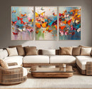 Abstract Butterfly Wall Art Canvas Print