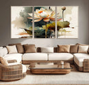 Lotus Flower Watercolor Canvas Print – A Symbol of Serenity by MyGreatCanvas | Canvas Wall Art Prints | Photo Prints & Wall Decor