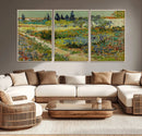 Vincent van Gogh Garden at Arles Wall Art Canvas Print