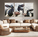 Vintage Baby and Mom Cattle Wall Art Canvas Print by MyGreatCanvas | Canvas Wall Art Prints | Photo Prints & Wall Decor
