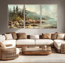Abstract Acadia National Park Wall Art Canvas Print -