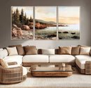 Serene Coastal View of Acadia National Park Wall Art -