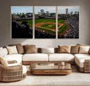 Chicago Cubs Baseball Team Print - Wrigley Field Stadium