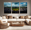 3-Panel Kauffman Stadium Wall Art Print | Large Kansas City