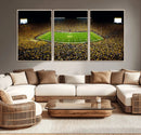 Stadium in Michigan Wall Art Canvas Print, Framed American
