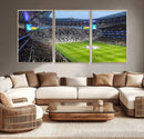 Tottenham Hotspur Stadium Canvas Print, Match Day Triple