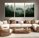 Misty Forest Wall Art – Tranquil Green Woodland Canvas by MyGreatCanvas | Canvas Wall Art Prints | Photo Prints & Wall Decor
