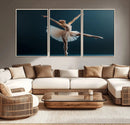 Ballet Dancer Wall Art – Framed Graceful Pose Canvas by MyGreatCanvas | Canvas Wall Art Prints | Photo Prints & Wall Decor