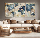World Map Canvas Print – Framed Wall Art for Couples, by MyGreatCanvas | Canvas Wall Art Prints | Photo Prints & Wall Decor