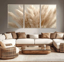 Pampas Grass Canvas Wall Art - Elegant Neutral Decor for by MyGreatCanvas | Canvas Wall Art Prints | Photo Prints & Wall Decor