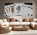 Poker Wall Art - Playing Cards Canvas Wall Art Print - Ace by MyGreatCanvas | Canvas Wall Art Prints | Photo Prints & Wall Decor