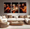 Religious Canvas Wall Art Print - Madonna and Child with